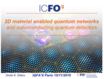 QCOM - Invited Talk "2D material enabled quantum networks and superconducting quantum detectors", Dimitri Efetov (ICFO, Barcelona, Spain)