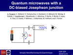FQA - Contributed talk "Quantum microwaves with a DC-biased Josephson junction", Ambroise Peugeot (CEA Saclay, France)